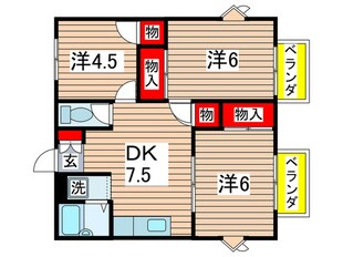 シティハイツ都の物件間取画像